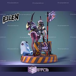 Ellen Joe Zenless Zone Zero Gun Shark STL Files 3D Model