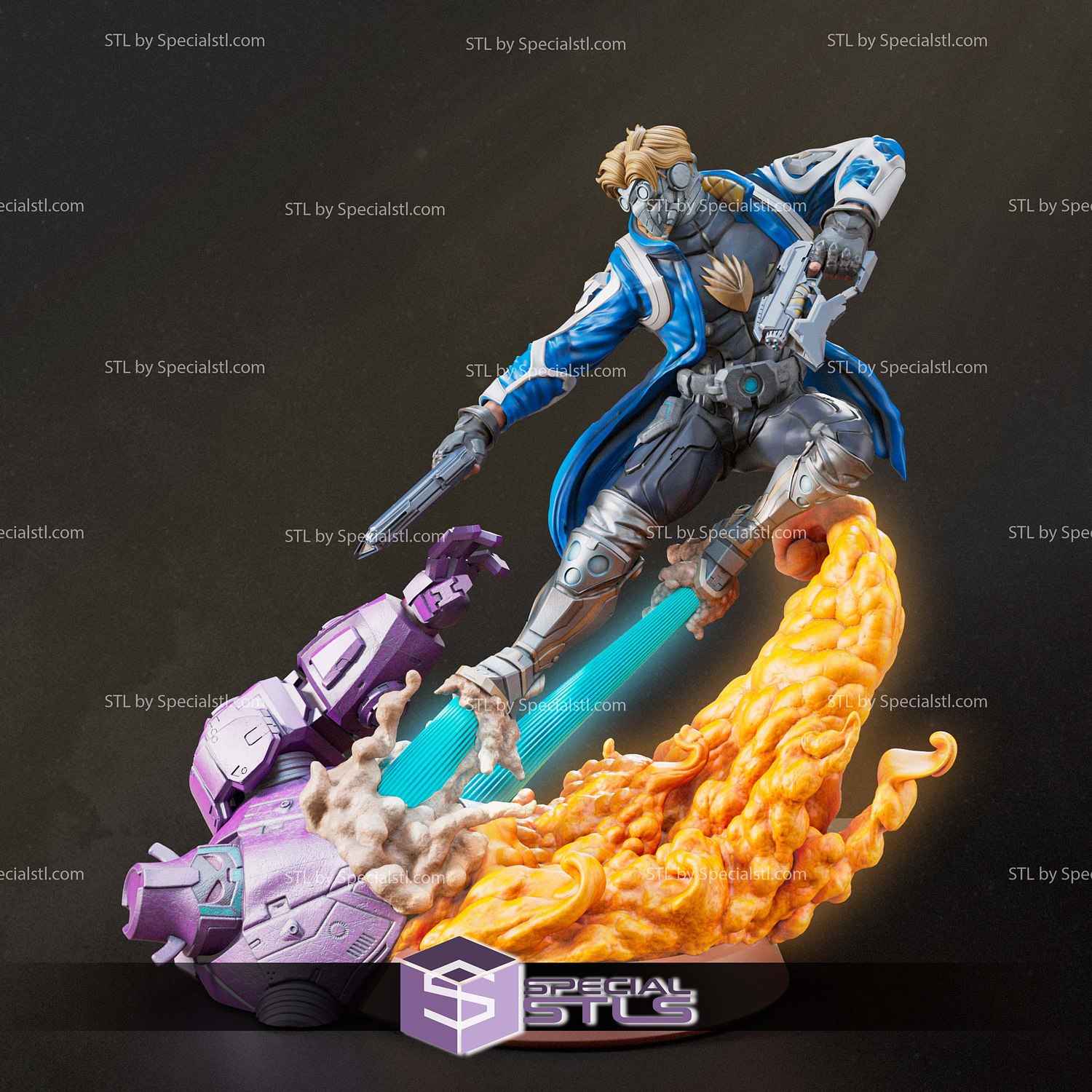 Star Lord Marvel Rivals STL Files 3D Model — view 2