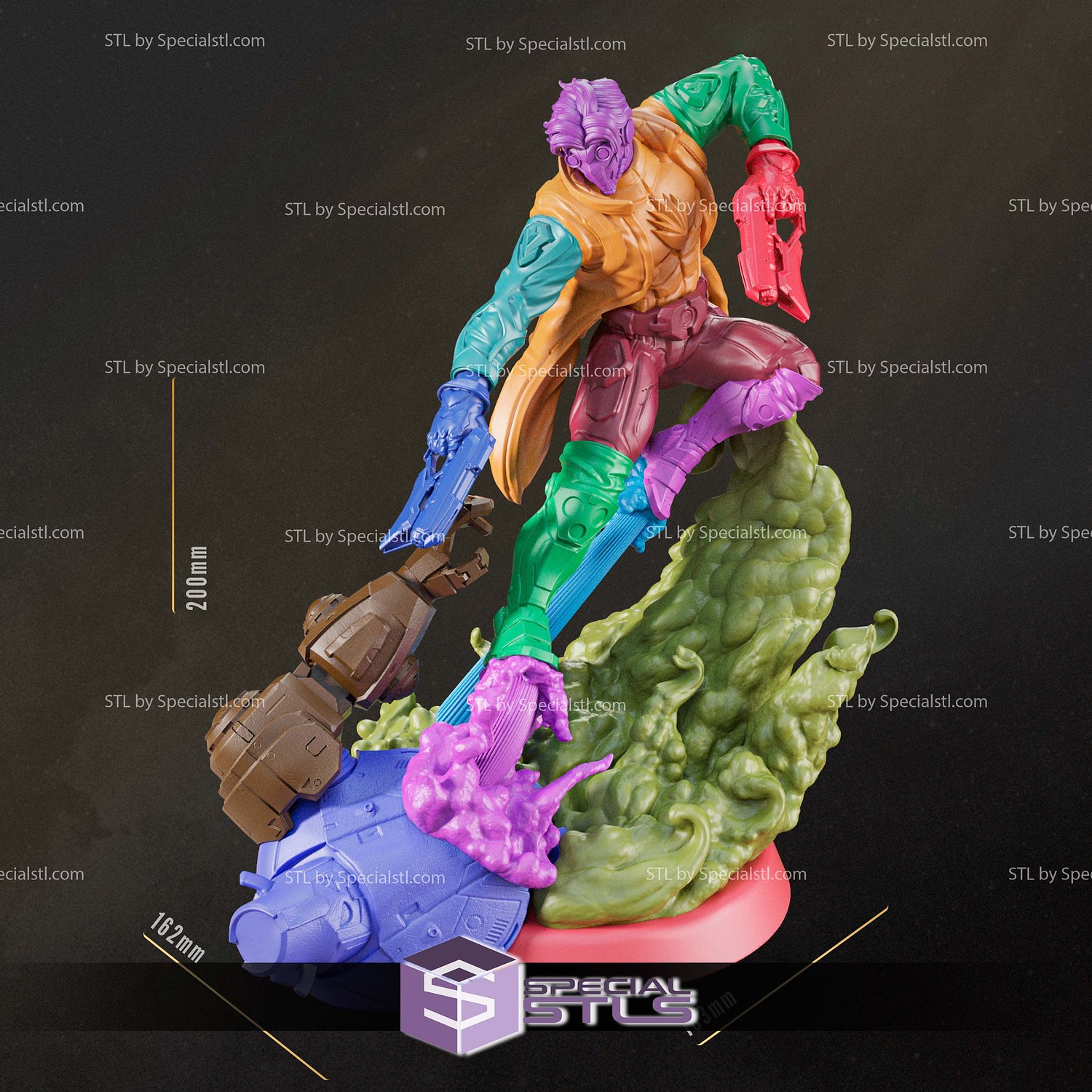 Star Lord Marvel Rivals STL Files 3D Model — view 6