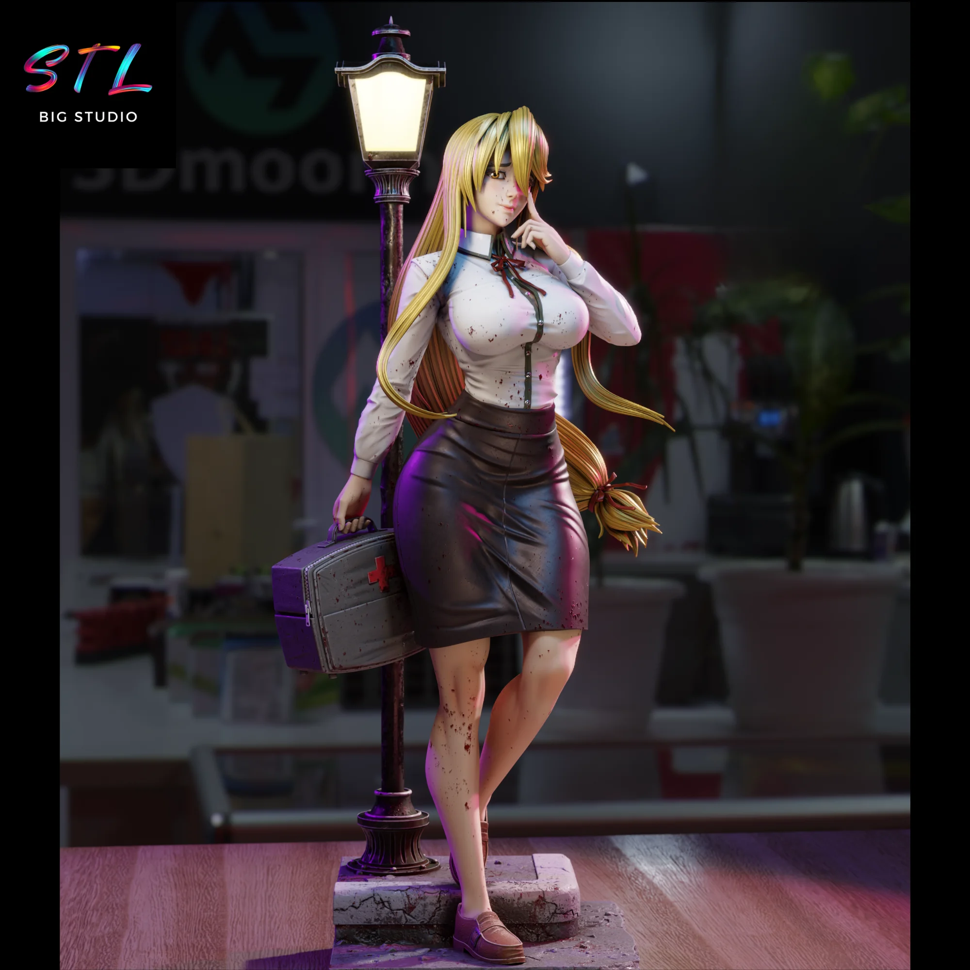 Shizuka Marikawa STL | High School of the Dead | 3D Printing Figure Model
