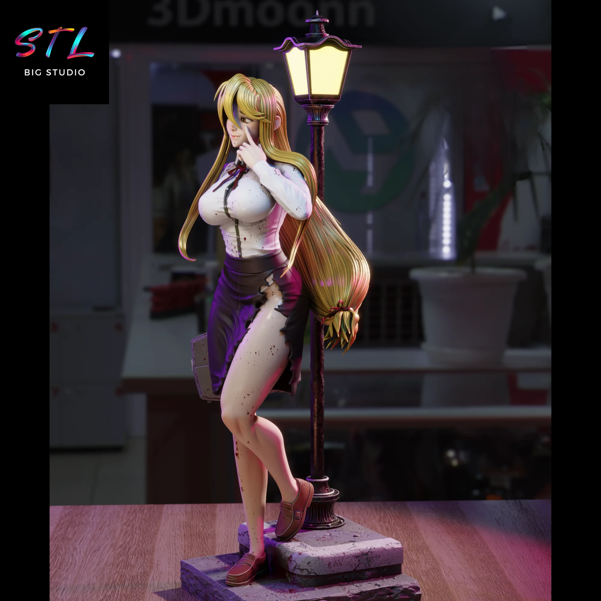 Shizuka Marikawa STL | High School of the Dead | 3D Printing Figure Model — view 4