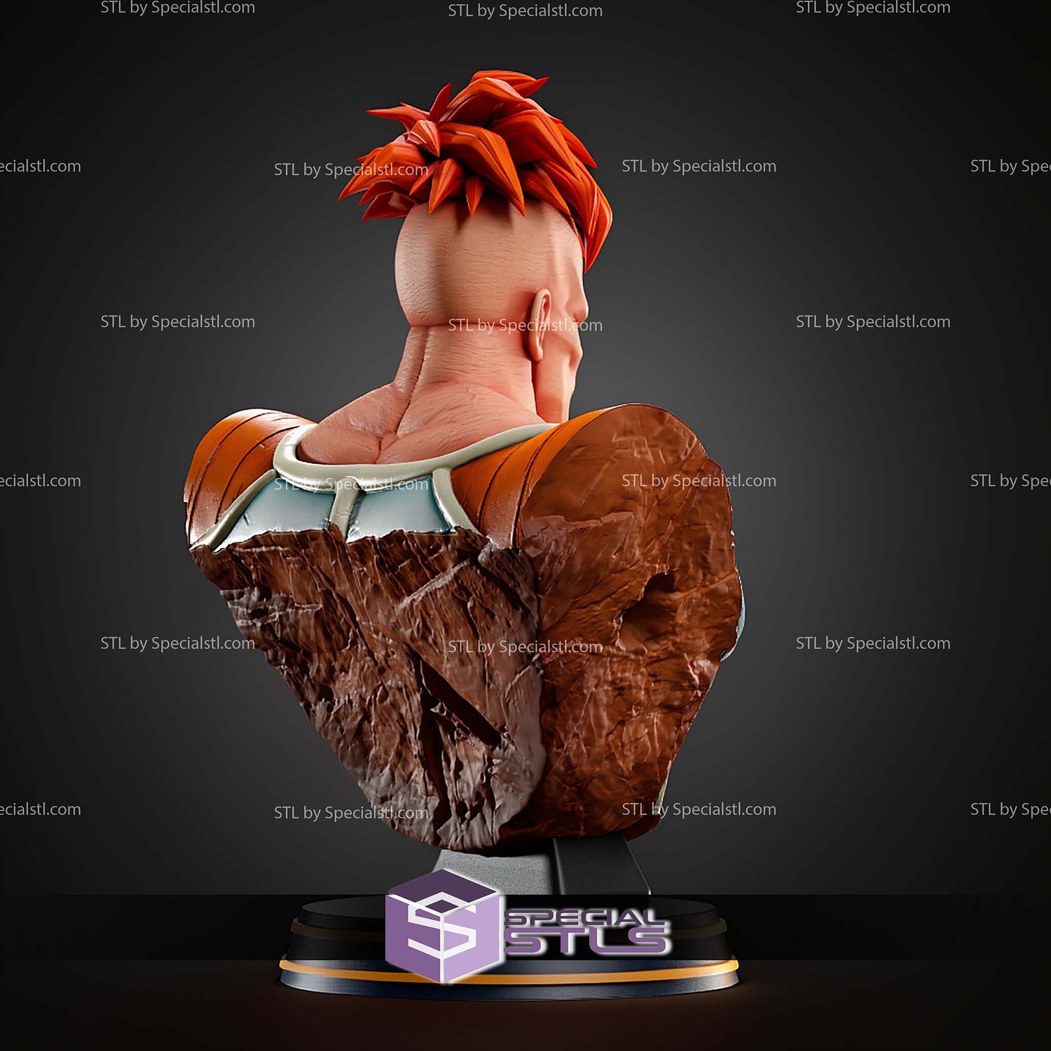 Recoome Bust Ginyu Force STL Files 3D Model — view 6