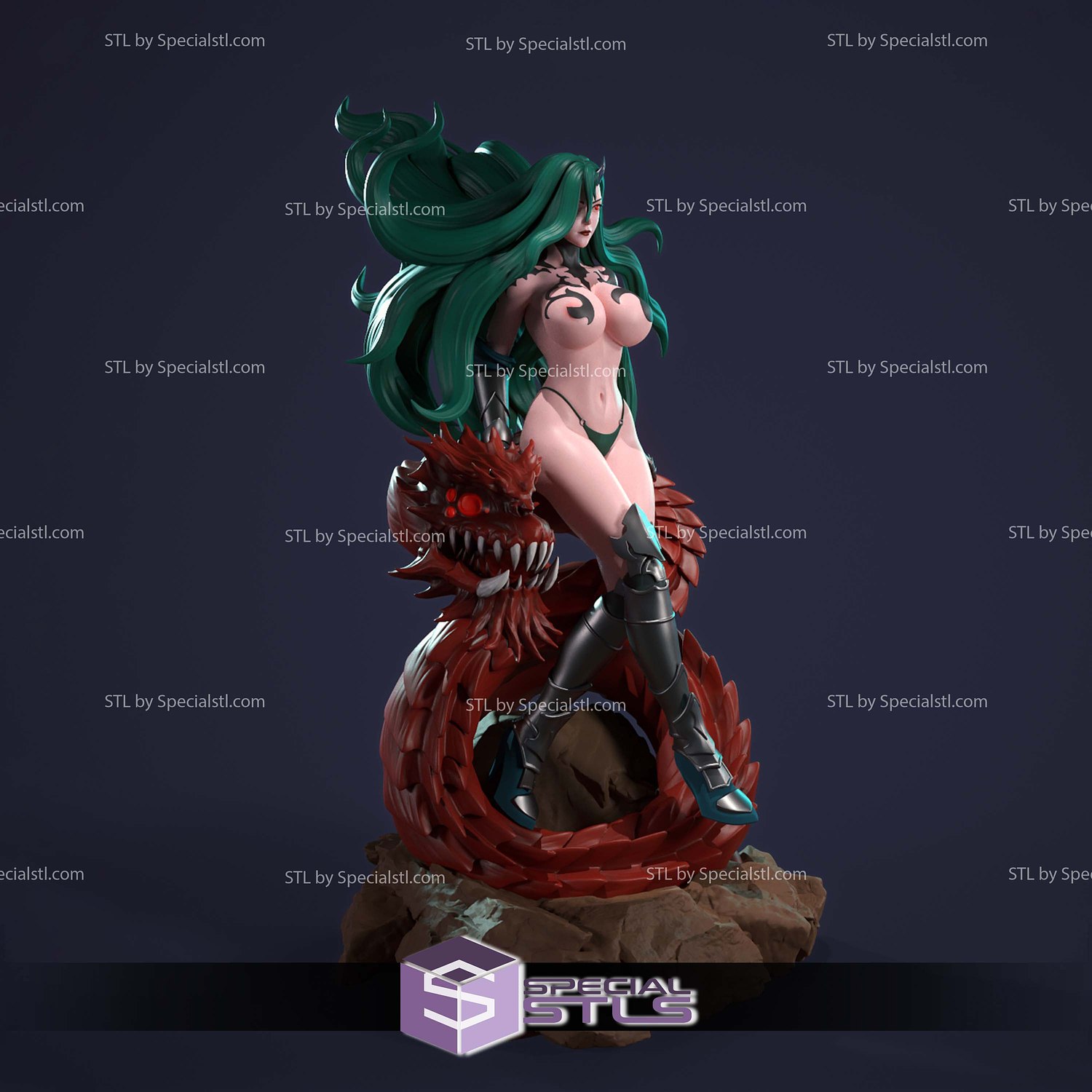 Querehsha Beach Outfit Solo Leveling STL Files 3D Model — view 3