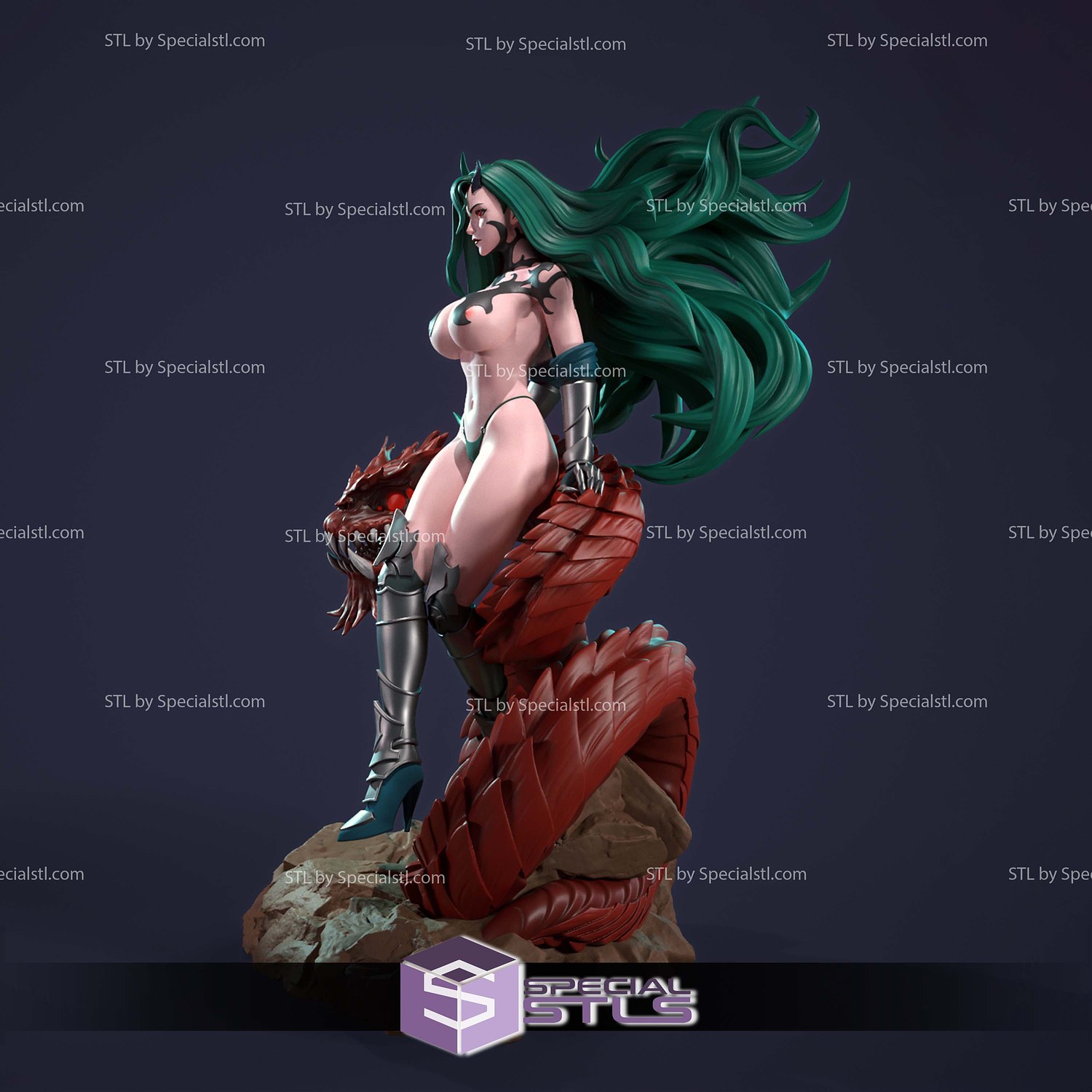 Querehsha Beach Outfit Solo Leveling STL Files 3D Model — view 5