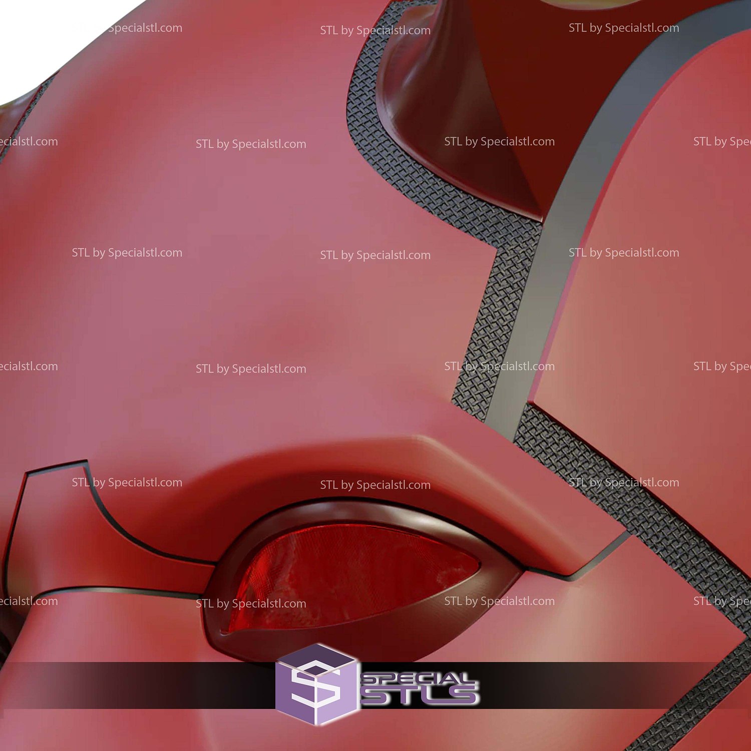 Cosplay STL Files Daredevil Cowl V2 3D Model — view 4