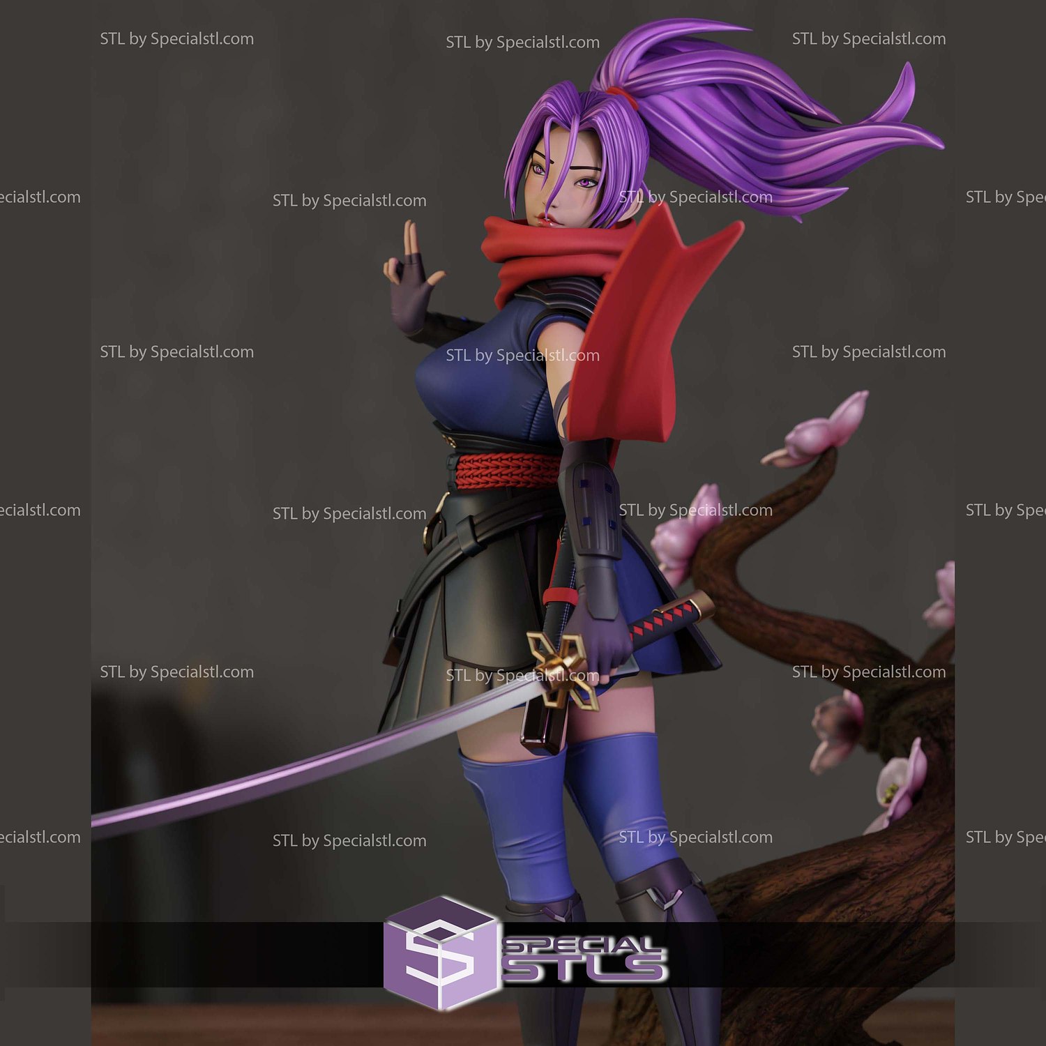 Psylock Marvel Rivals Sculptures 3D Printing STL Model — view 2