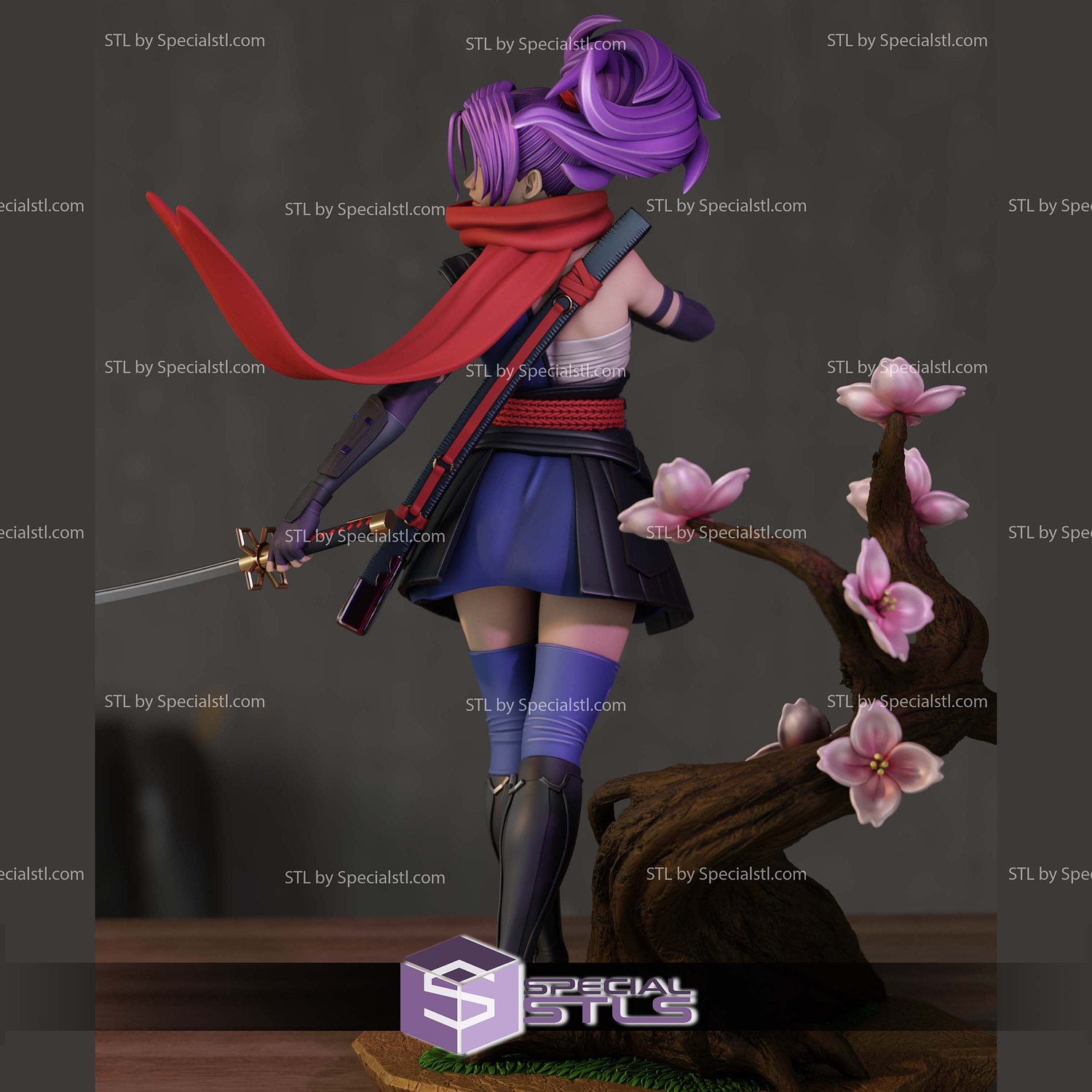 Psylock Marvel Rivals Sculptures 3D Printing STL Model — view 3