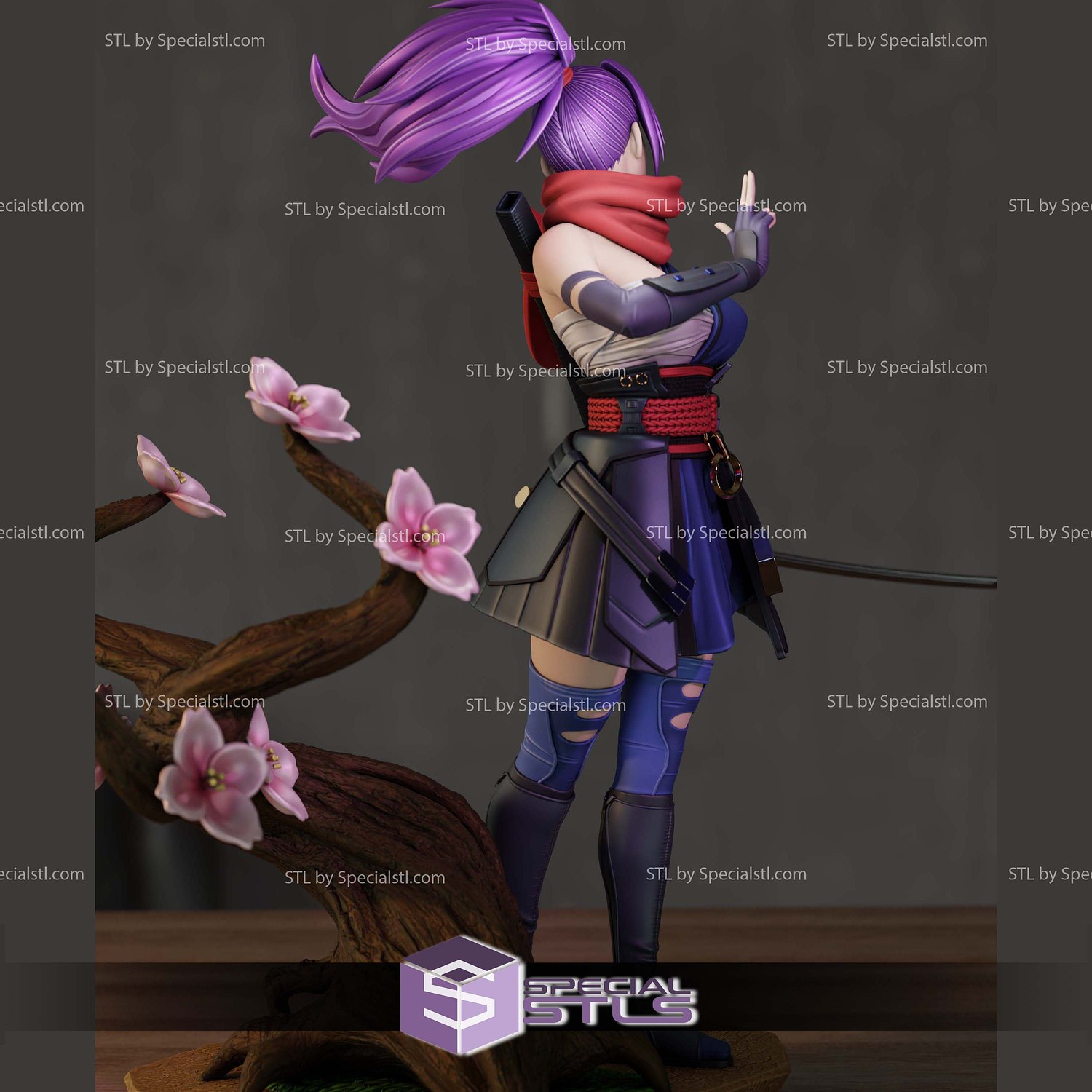Psylock Marvel Rivals Sculptures 3D Printing STL Model — view 4