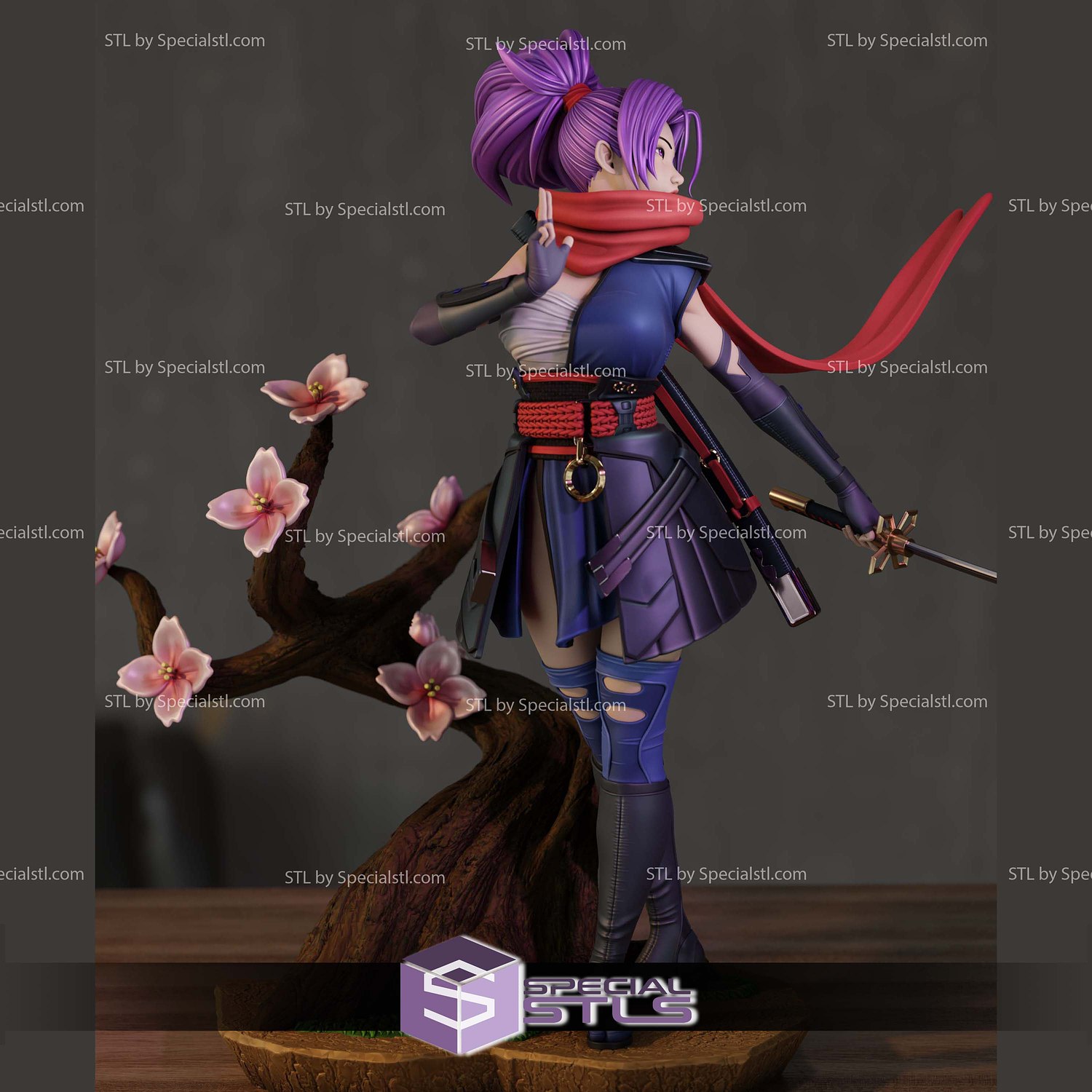 Psylock Marvel Rivals Sculptures 3D Printing STL Model — view 5