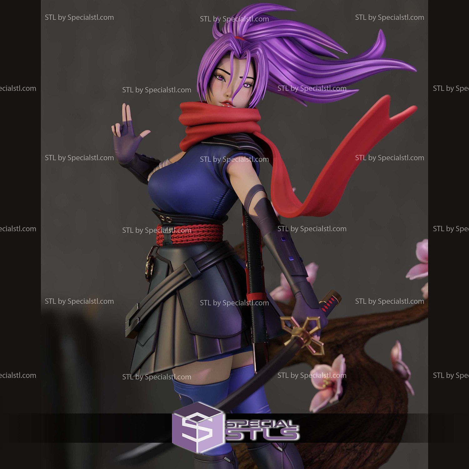 Psylock Marvel Rivals Sculptures 3D Printing STL Model — view 6