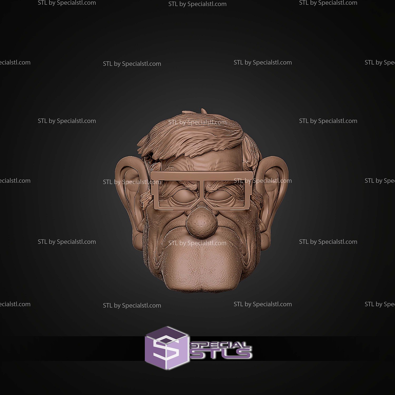 Cosplay STL Files Stanley Pines from Gravity Falls 3D Model — view 2