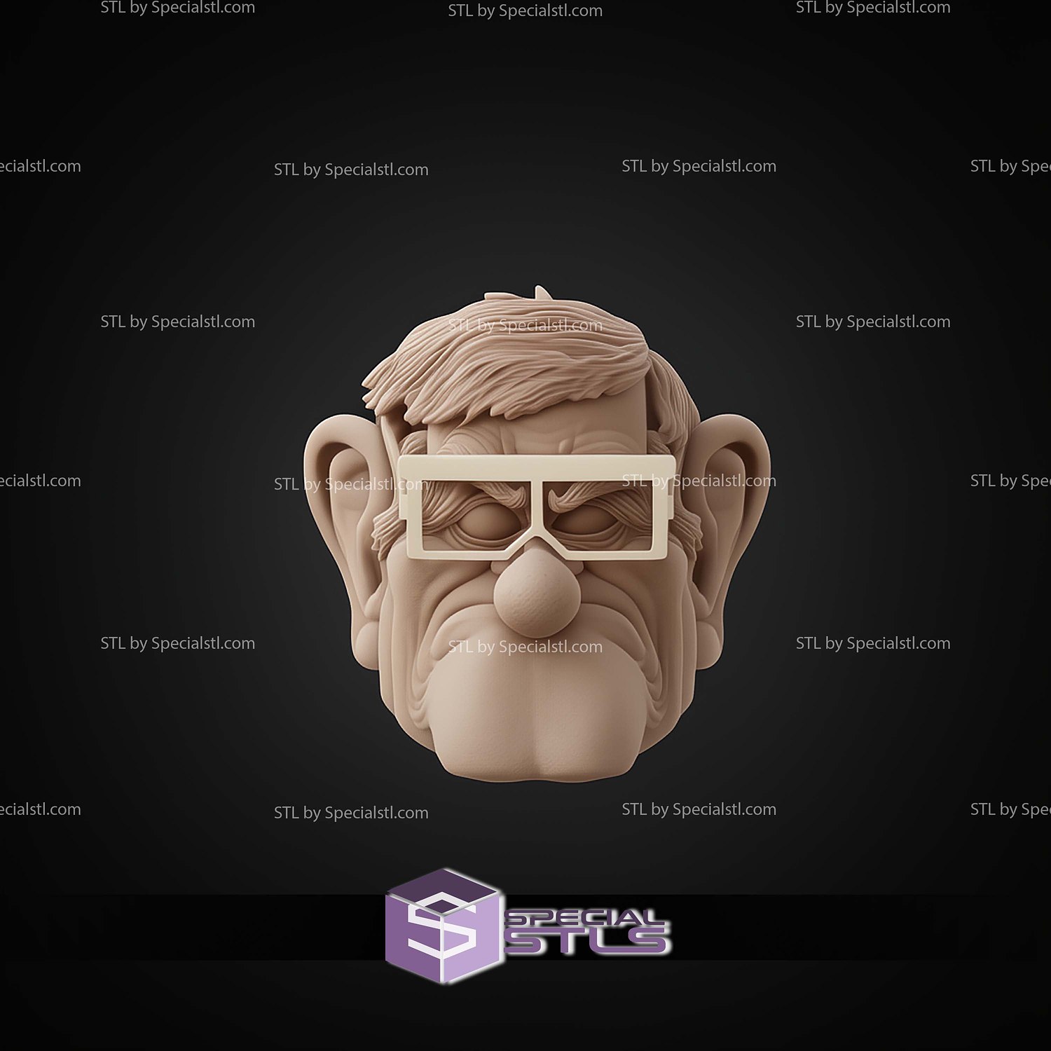 Cosplay STL Files Stanley Pines from Gravity Falls 3D Model — view 4
