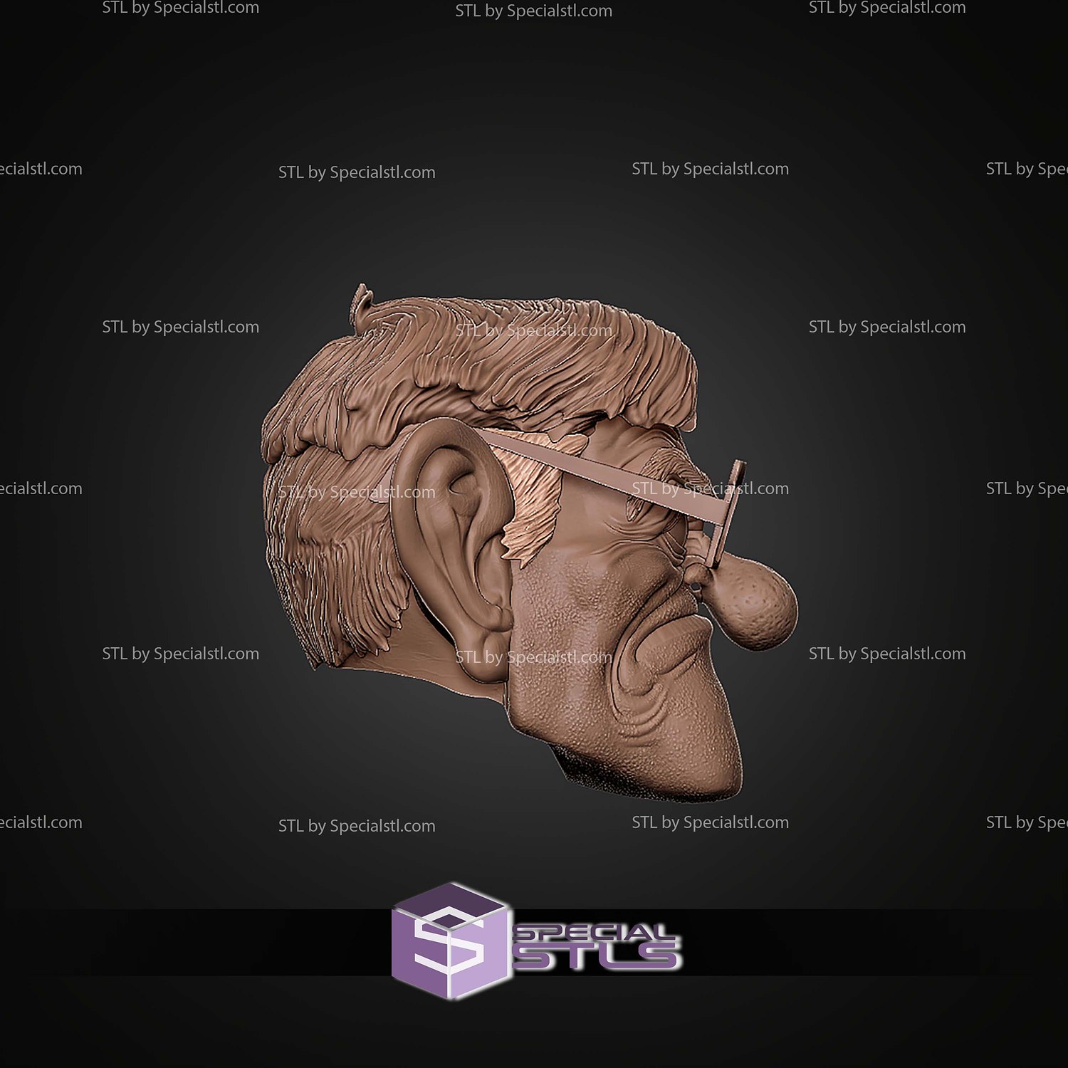 Cosplay STL Files Stanley Pines from Gravity Falls 3D Model — view 7