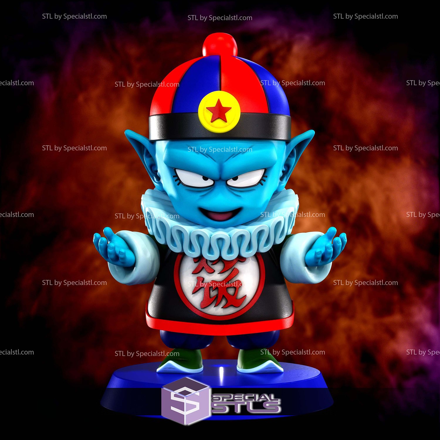 Pilaf Chibi Dragonball 3D Printer Files STL Model — view 2