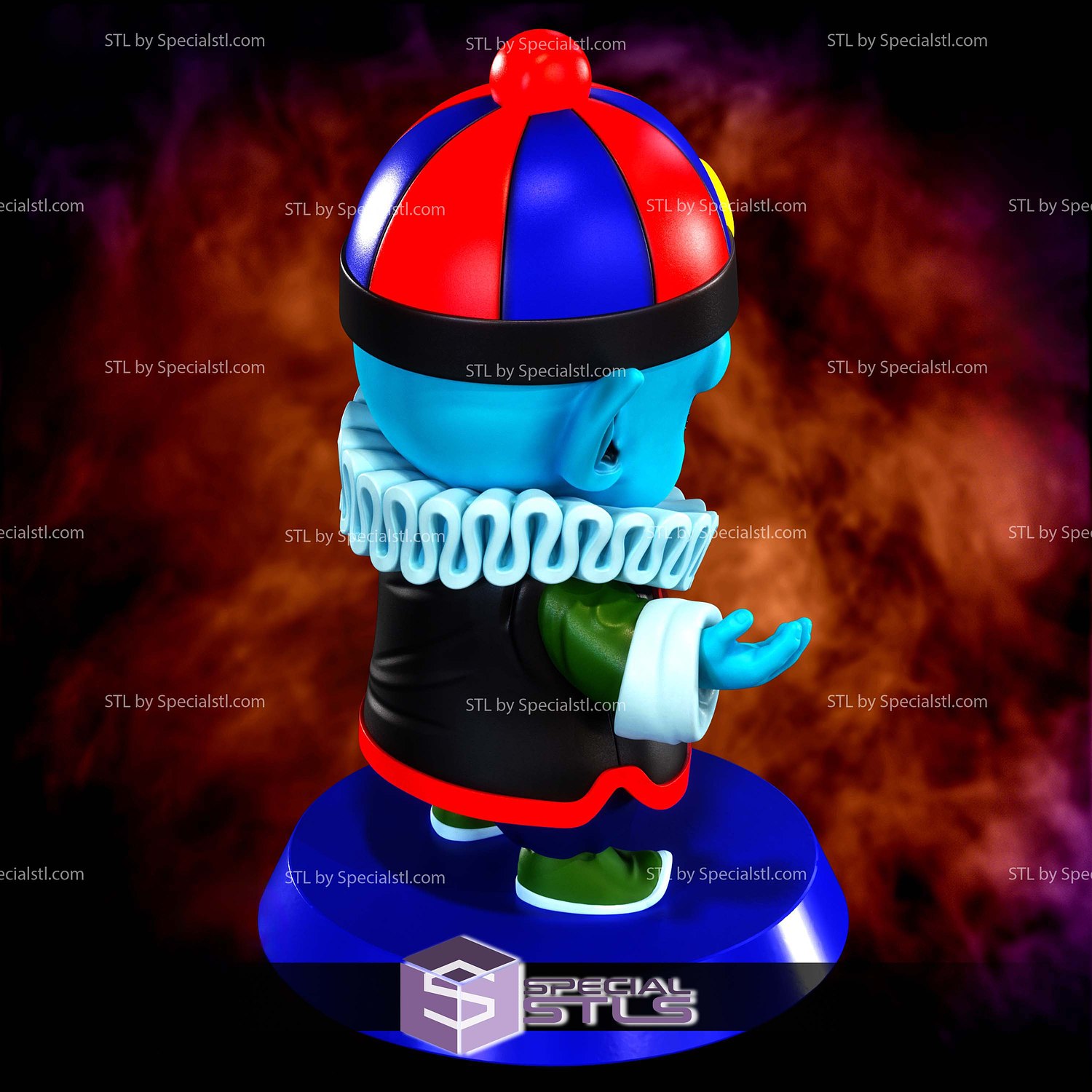 Pilaf Chibi Dragonball 3D Printer Files STL Model — view 3