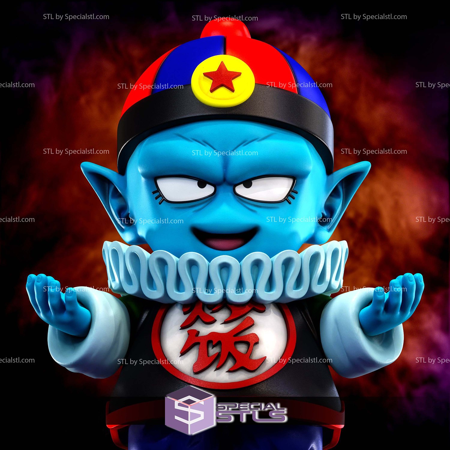 Pilaf Chibi Dragonball 3D Printer Files STL Model — view 4