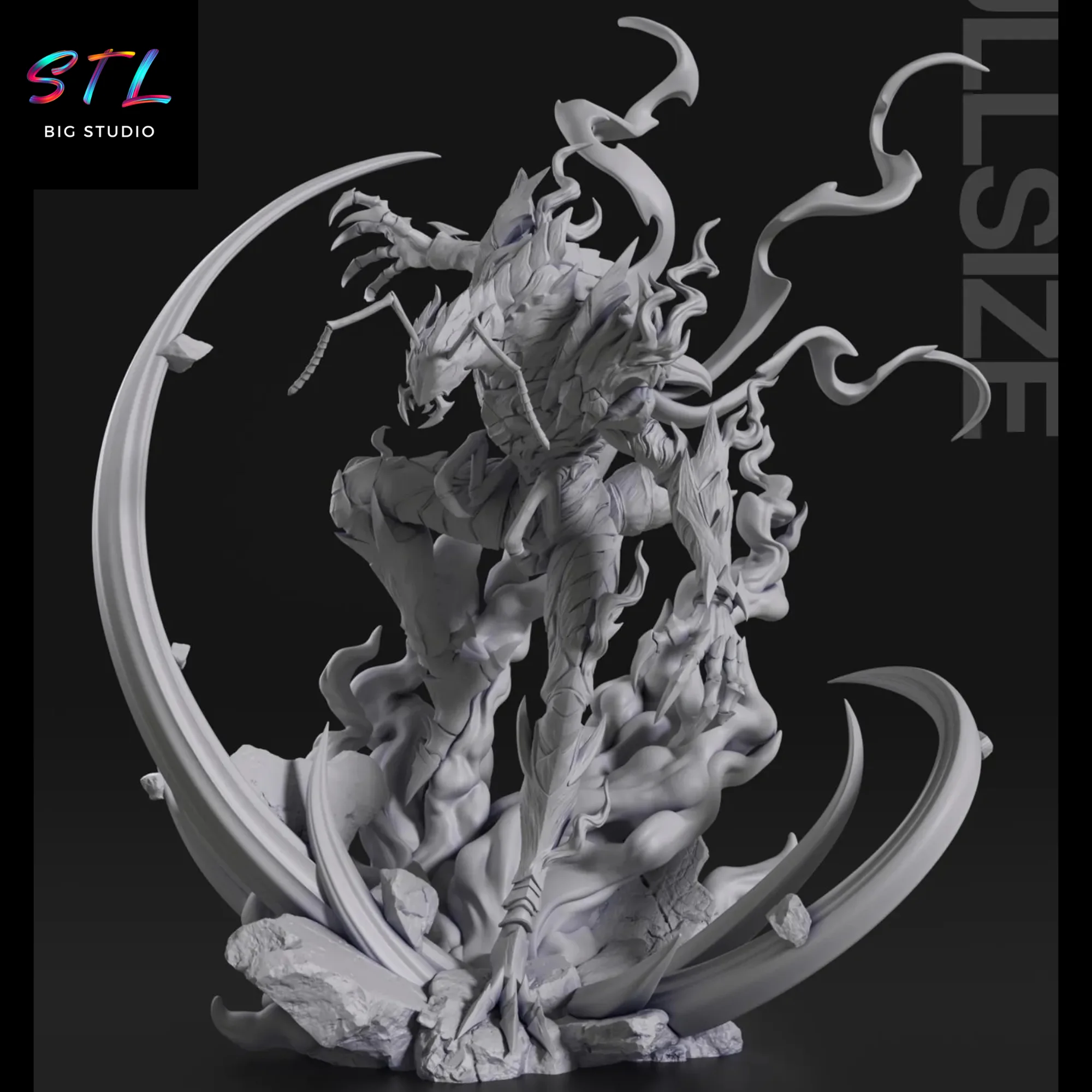 Shadow Beru STL | Solo Leveling | 3D Printable Figure Model — view 2