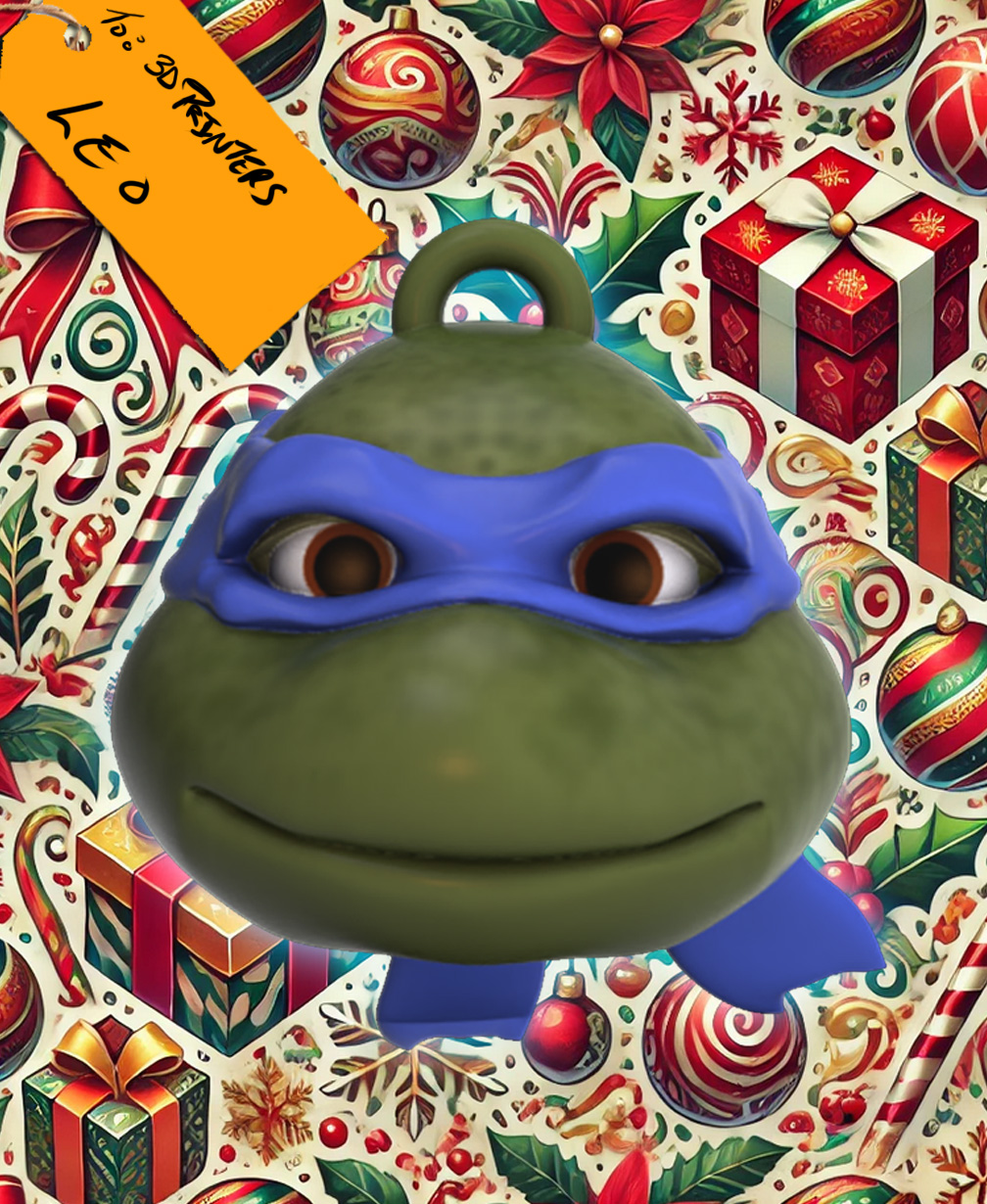 1990 Leonardo Christmas Ornament 3D 3MF Model