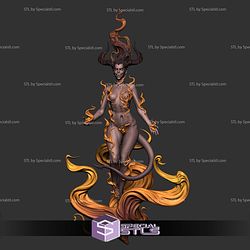 Kaerithra the Flamebound Demoness STL Files 3D Model