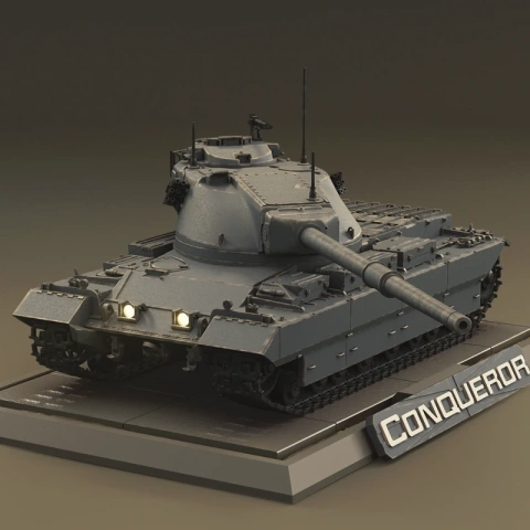 Conqueror Tank 3D Printing Model | Assembly STL Model