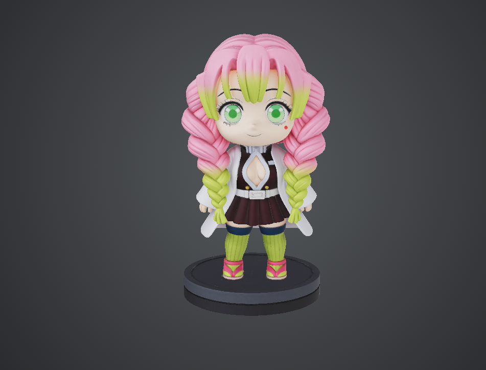 Mitsuri Kanroji / Demon Slayer 3D STL Model — view 4