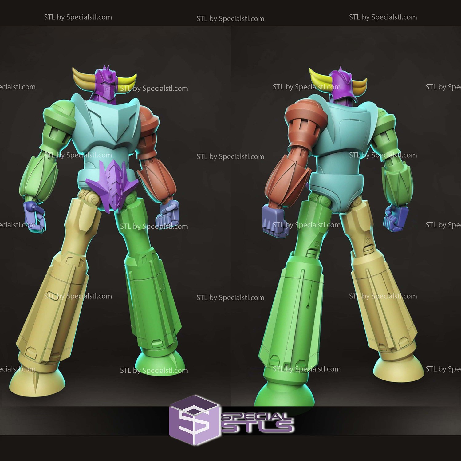 Grendizer Goldorak V3 STL Files 3D Model — view 2