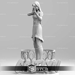 Caitlyn Arcane Pointing Gun Sculptures 3D Printing STL Model