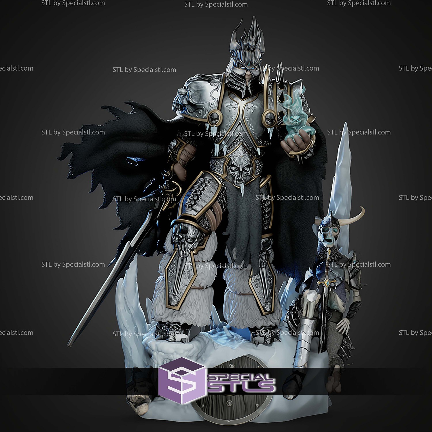 Lich King 1-6 STL Files 3D Model — view 2