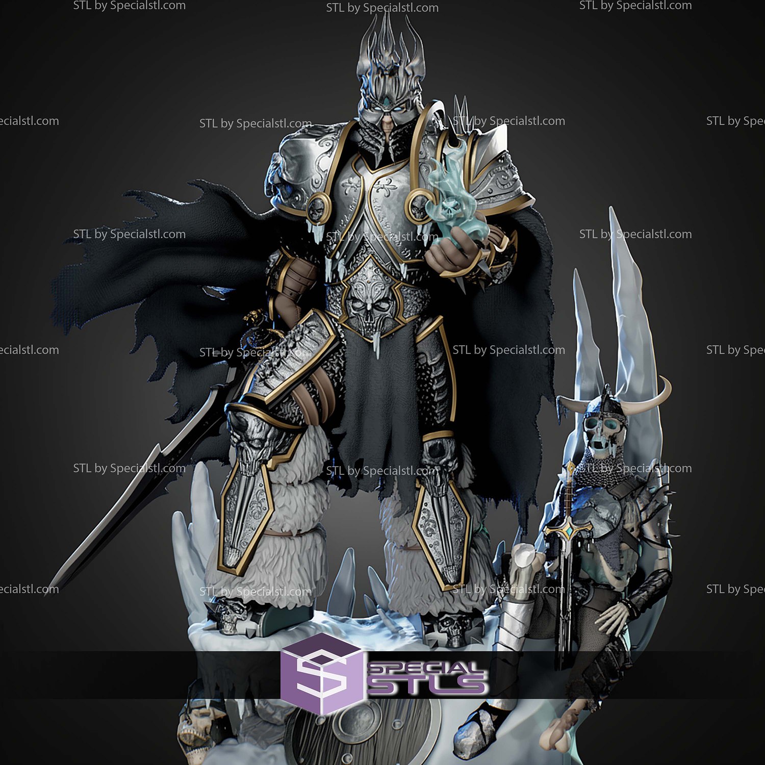 Lich King 1-6 STL Files 3D Model — view 3