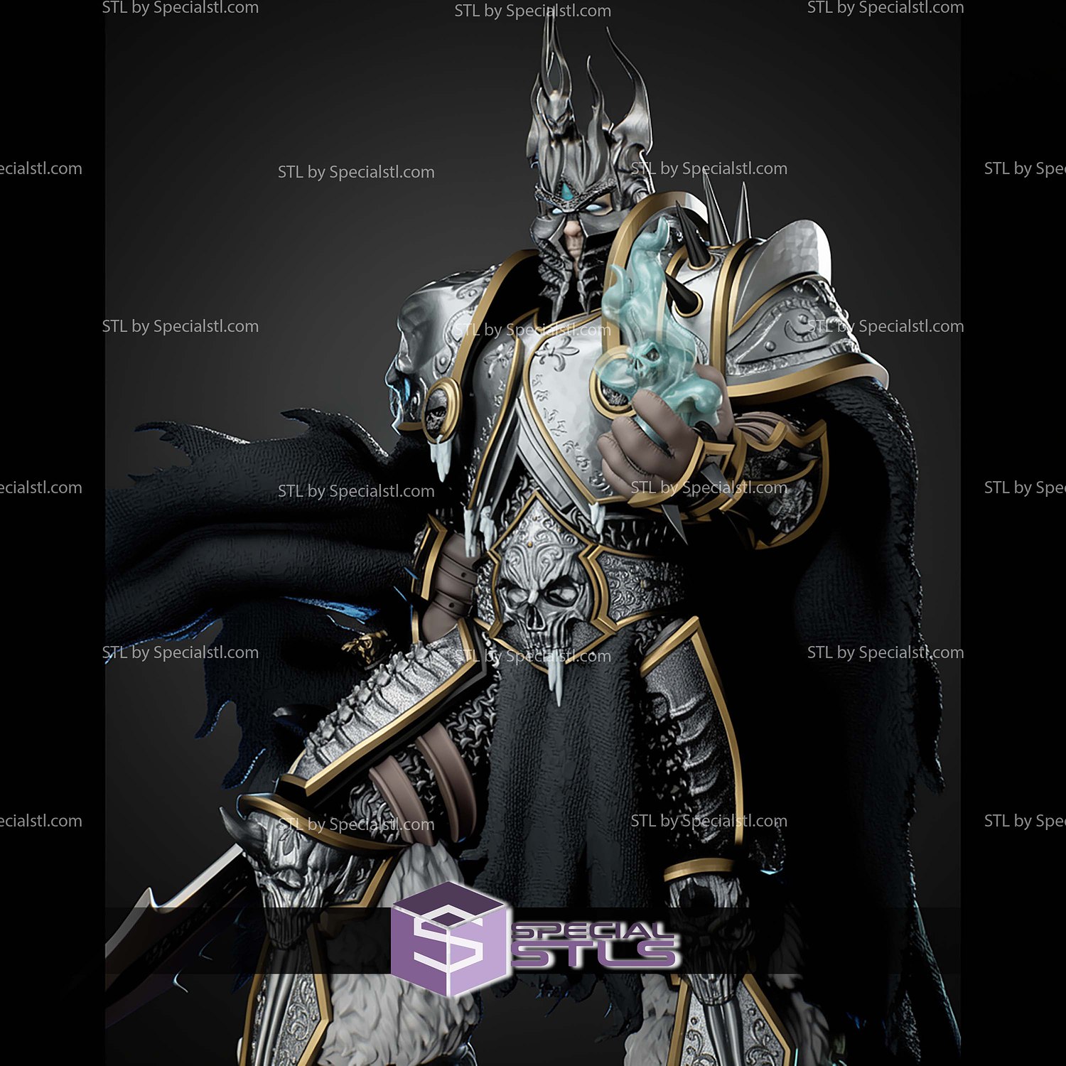Lich King 1-6 STL Files 3D Model — view 5