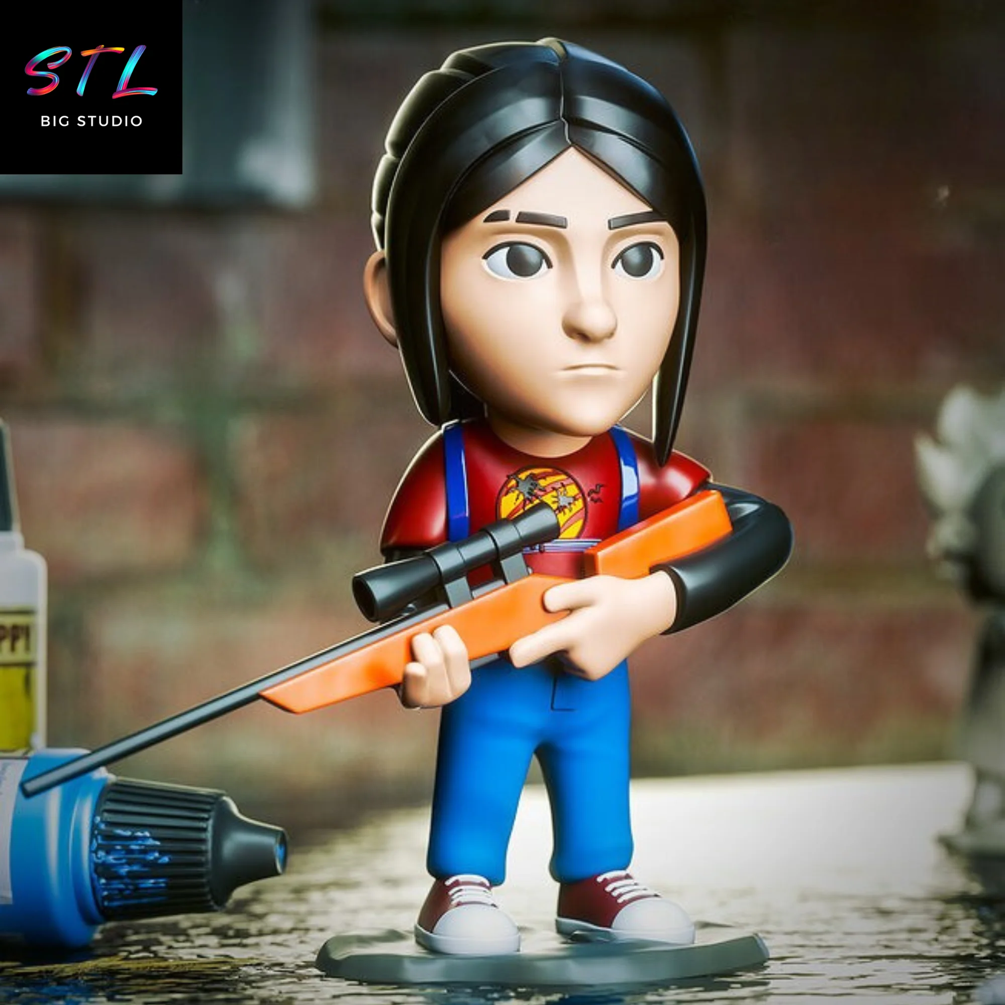 Ellie Chibi STL | The Last of Us | 3D Printable Figure Model