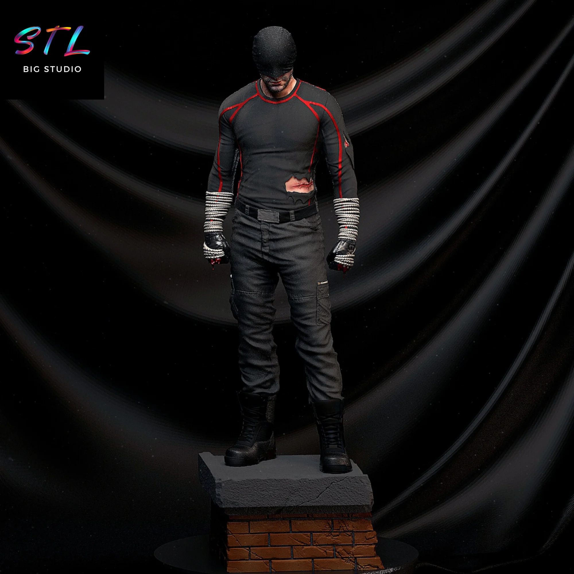 Daredevil STL | Charlie Cox Version | 3D Printable Figure Model