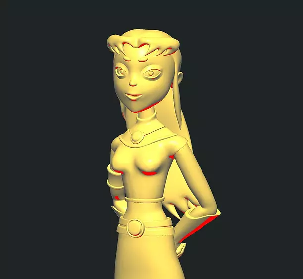 Teen Titan Starfire 3D STL Model