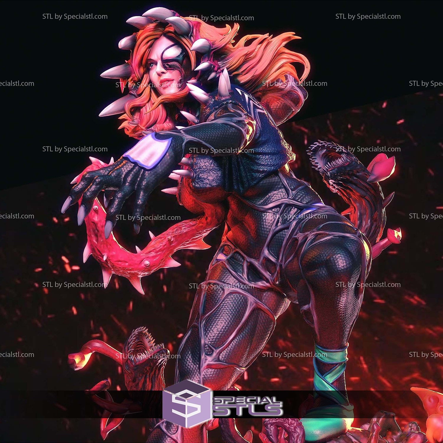 Gwen Venomized Gwenom STL Files 3D Model — view 2