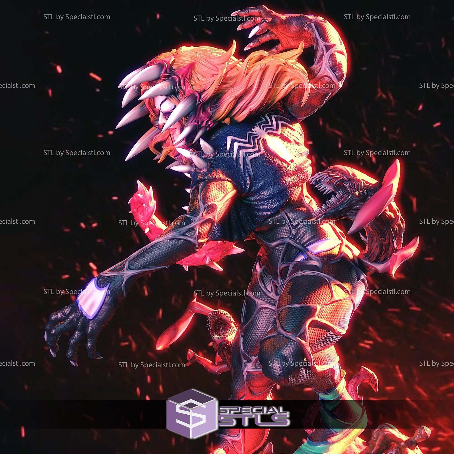Gwen Venomized Gwenom STL Files 3D Model — view 3