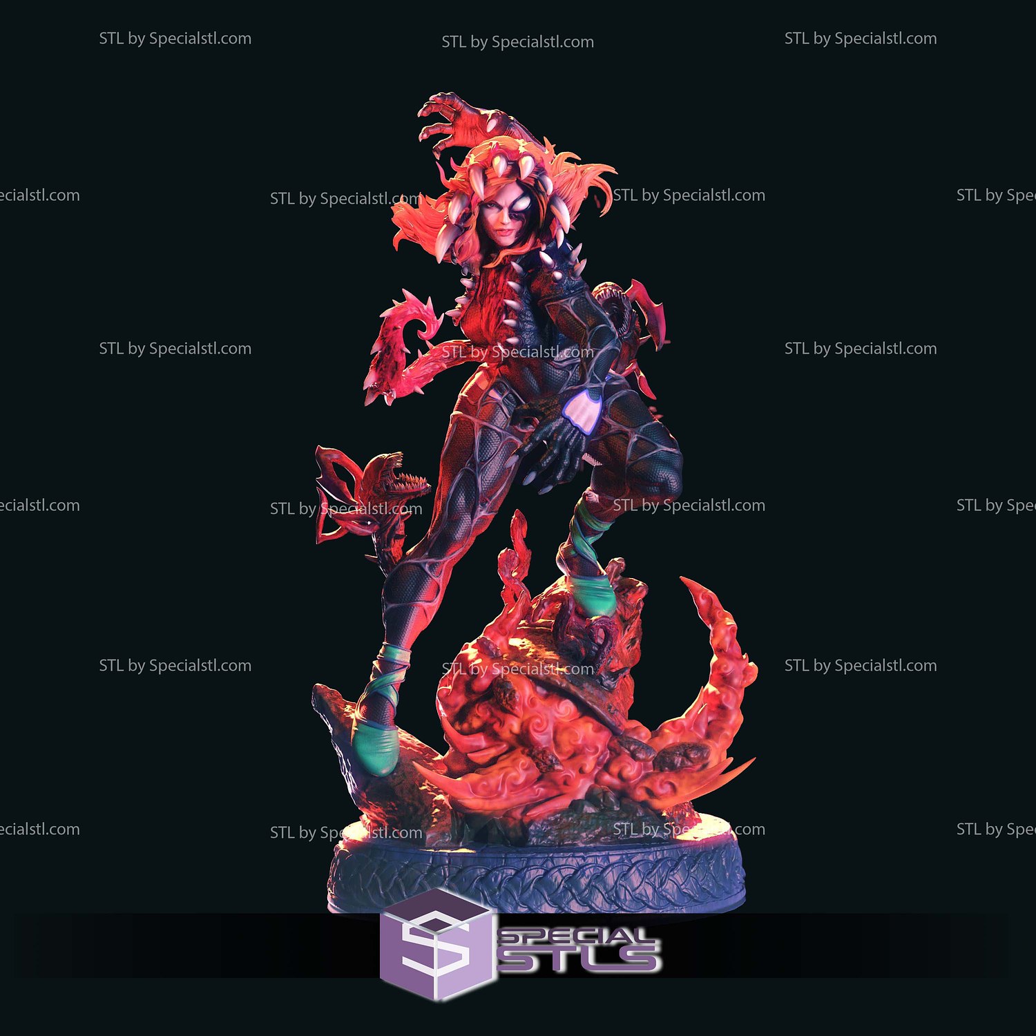 Gwen Venomized Gwenom STL Files 3D Model — view 4