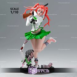 Saya Takagi Sniper Sculptures 3D Printing STL Model