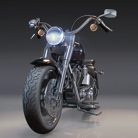 Harley-Davidson Fat Boy 1991 3D Printing Model | Assembly STL Model