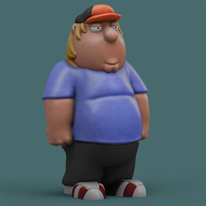 Chris Griffin from Family Guy 3D STL Model