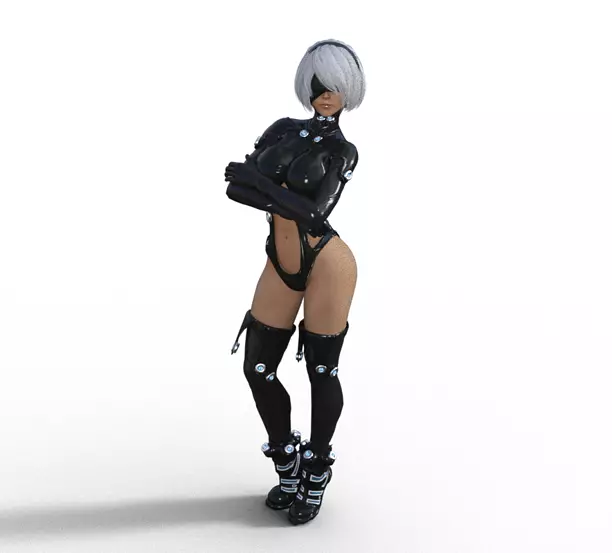 Nier2b reika stand 3D STL Model