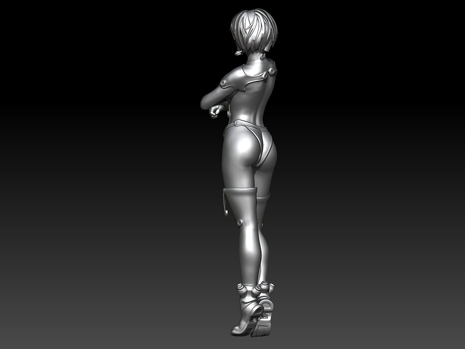 Nier2b reika stand 3D STL Model — view 3