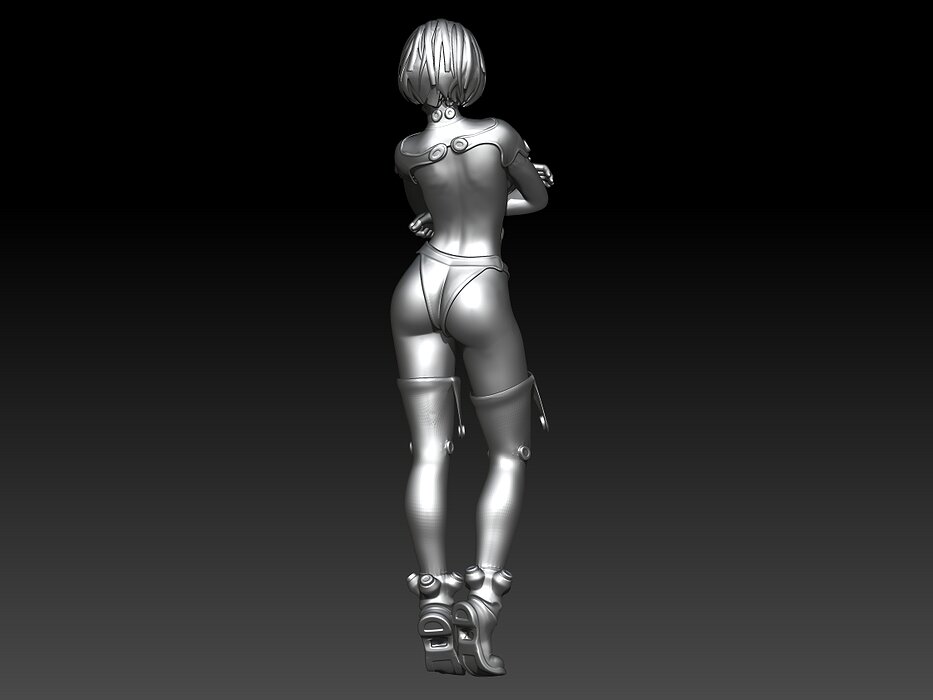 Nier2b reika stand 3D STL Model — view 4