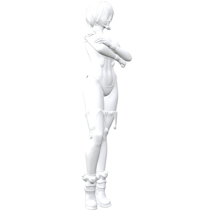 Nier2b reika stand 3D STL Model — view 6