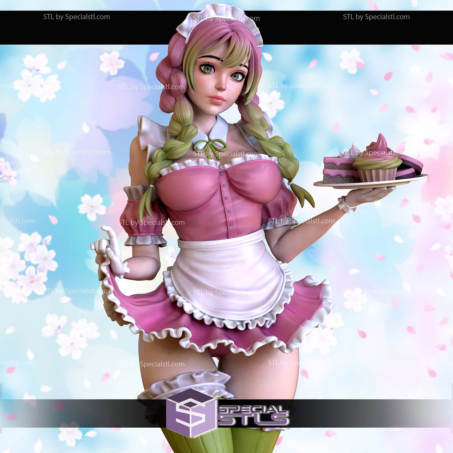 Mitsuri Kanroji Maid 3D Printer Files STL Model — view 2