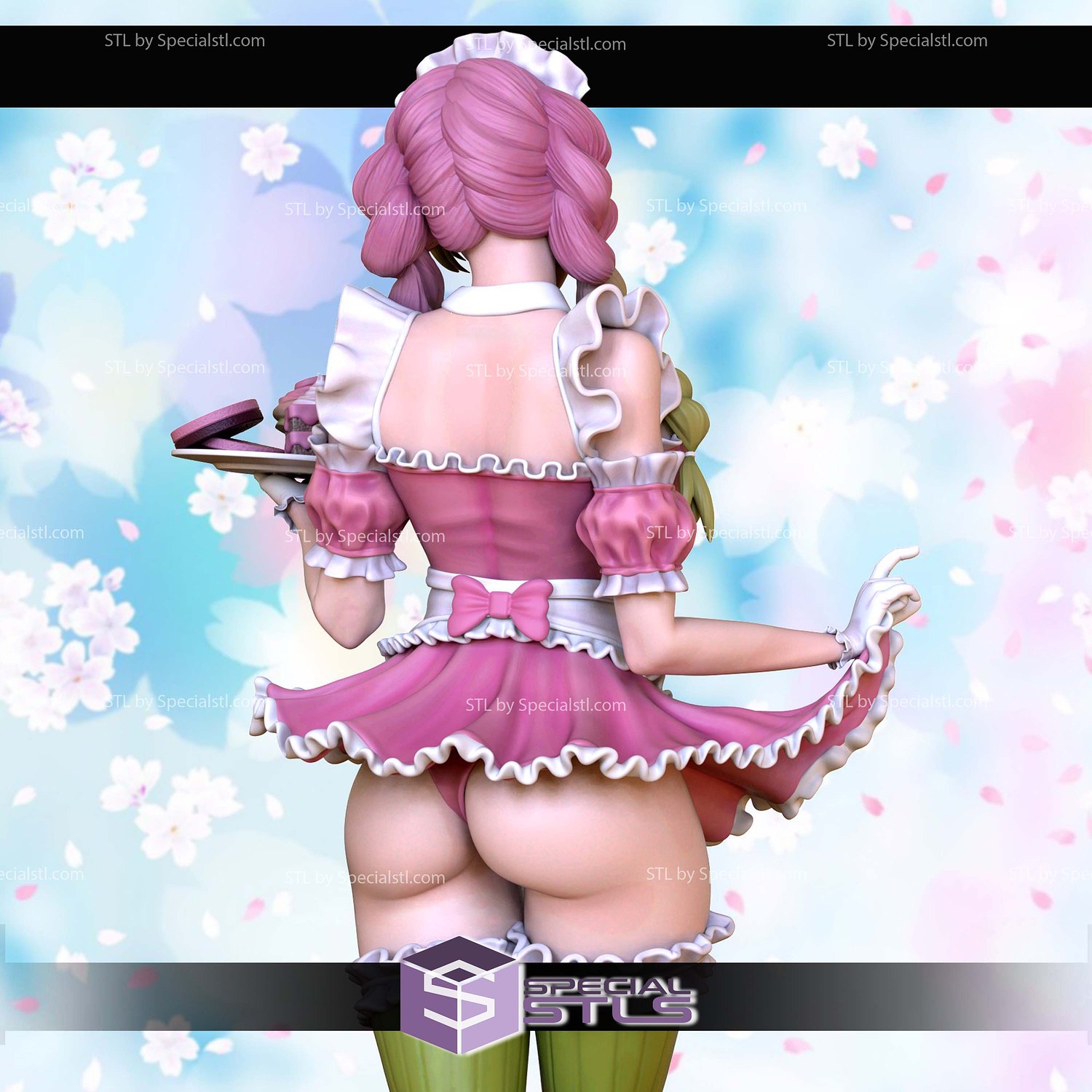 Mitsuri Kanroji Maid 3D Printer Files STL Model — view 4