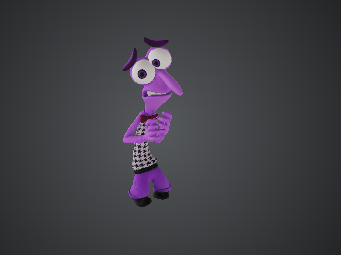 Inside Out Fear 3D STL Model — view 4
