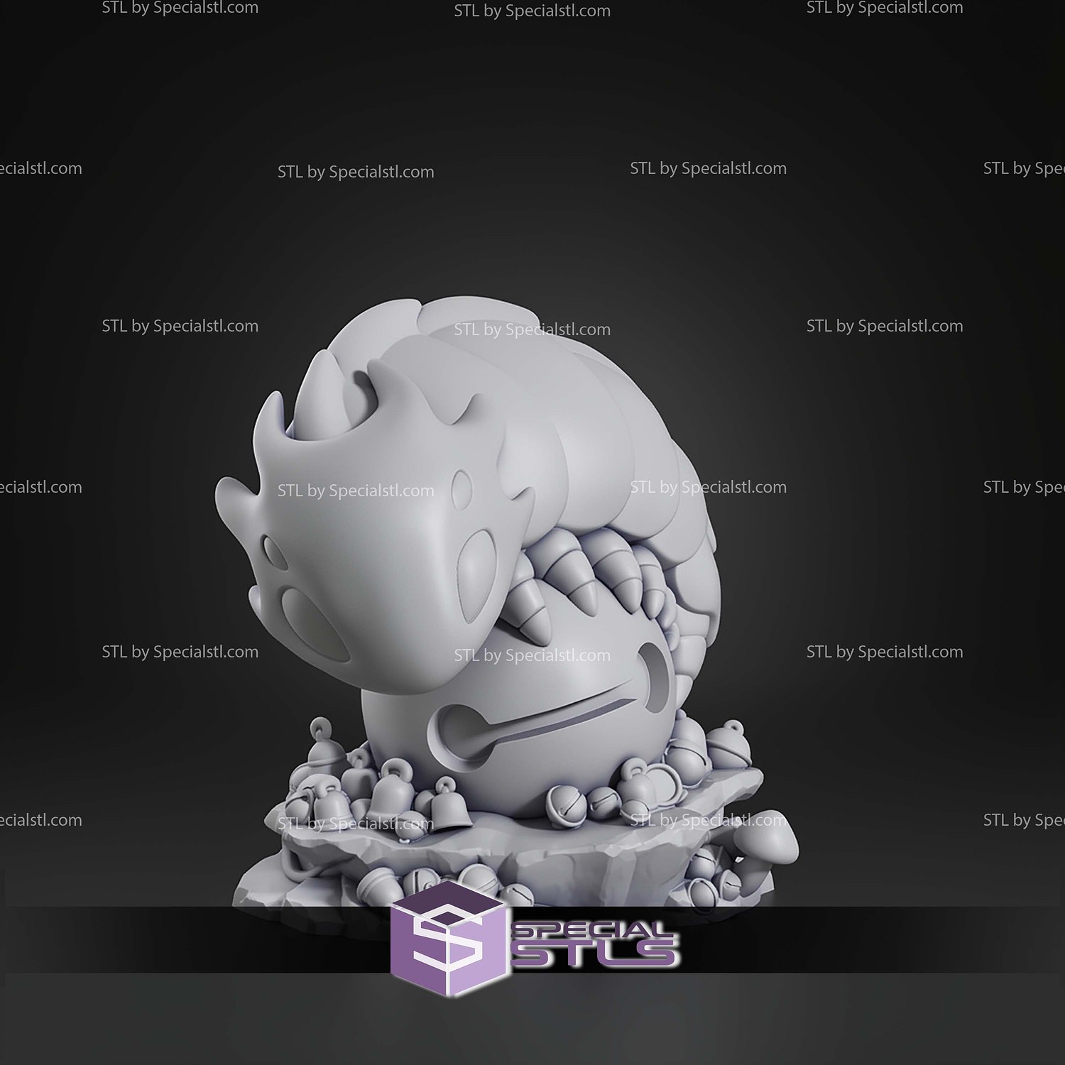 Chibi Bell Beast Hollow Knight STL Files 3D Model — view 2