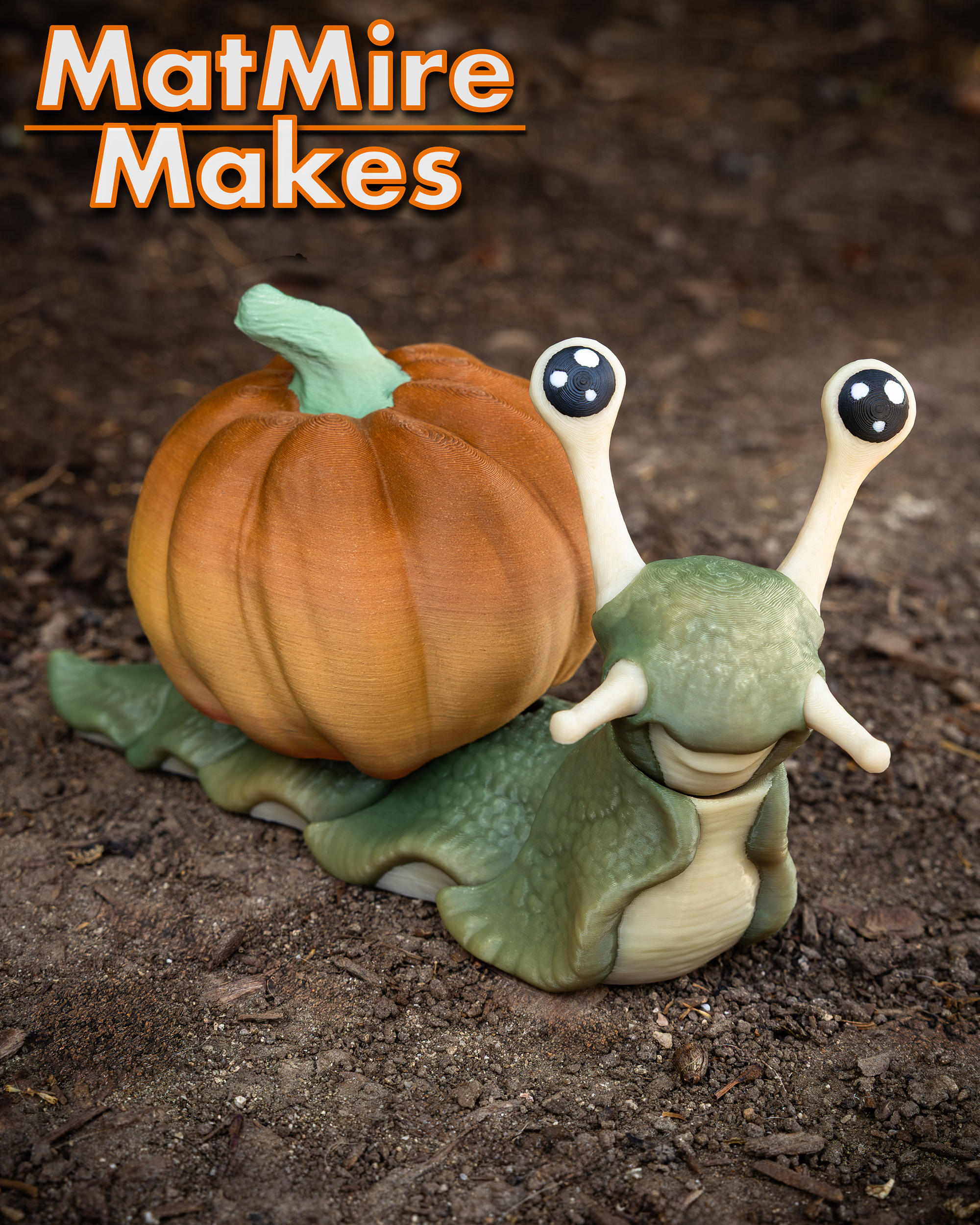 Snail & Slug with Holiday Extras - Articulated Figure 3D STL Model