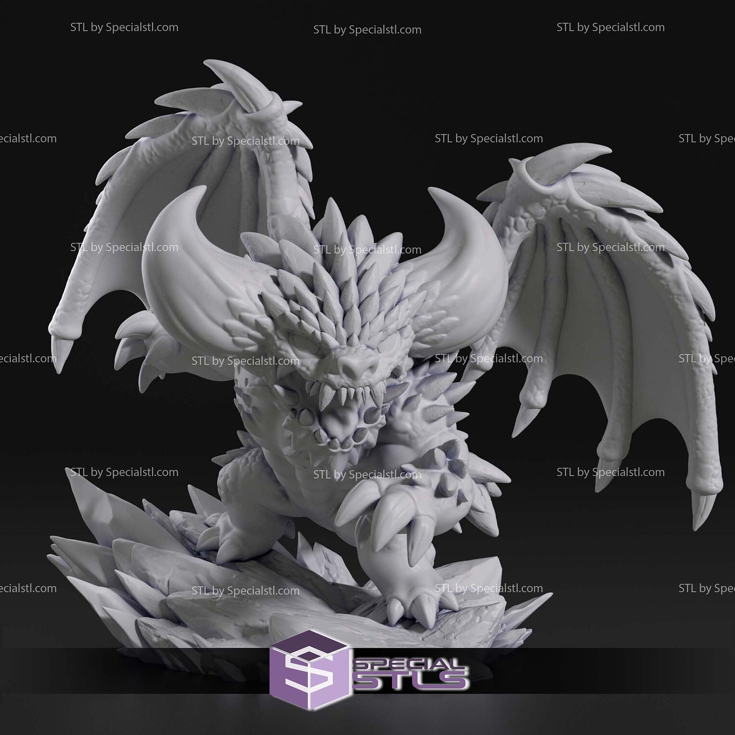 Chibi Nergigante Monster Hunter World 3D Printer Files STL Model — view 4