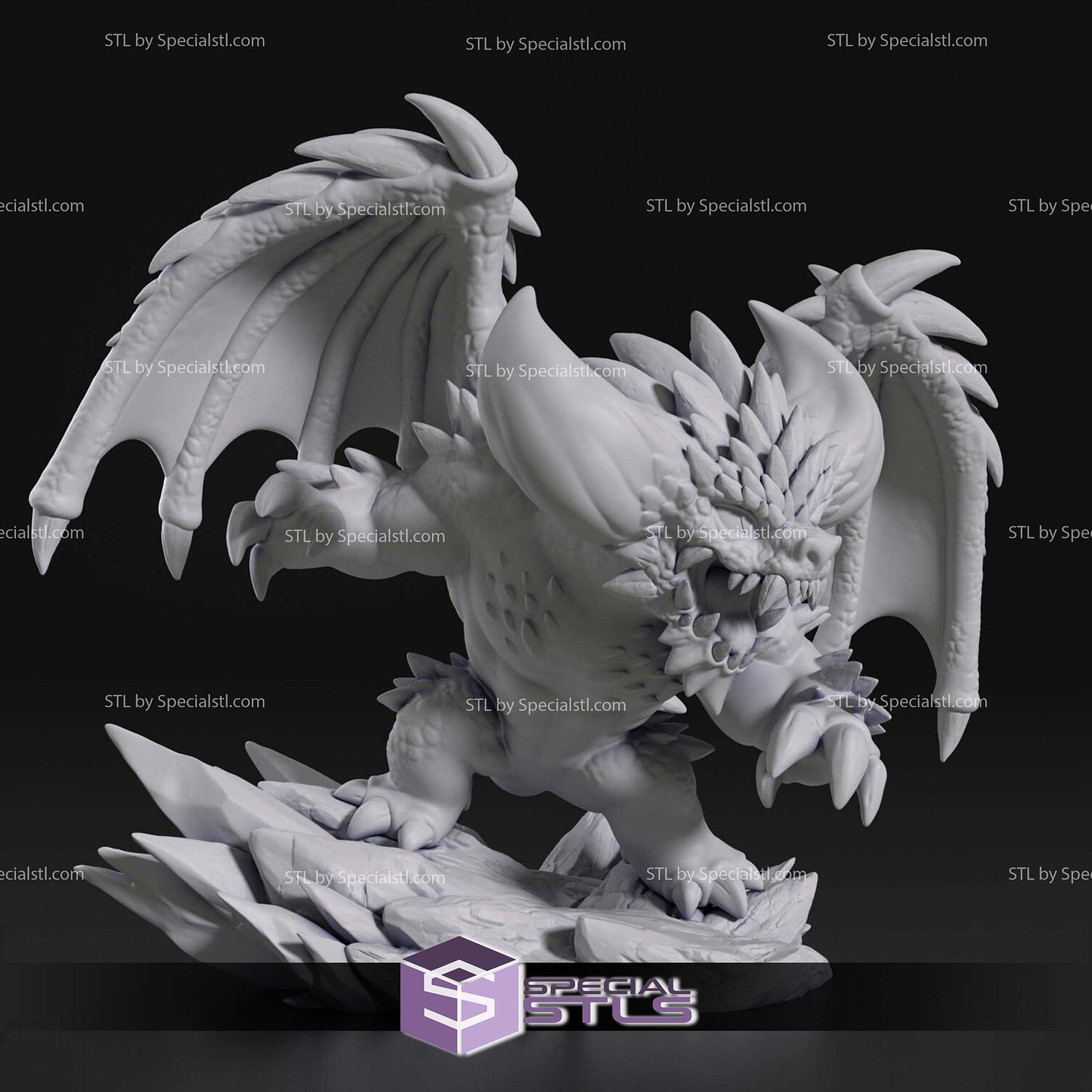 Chibi Nergigante Monster Hunter World 3D Printer Files STL Model — view 5
